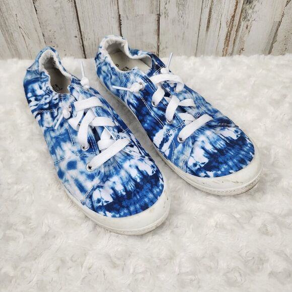 Time and Tru Tie Dye Fashion Sneakers Blue Size 10 - Picture 1 of 8